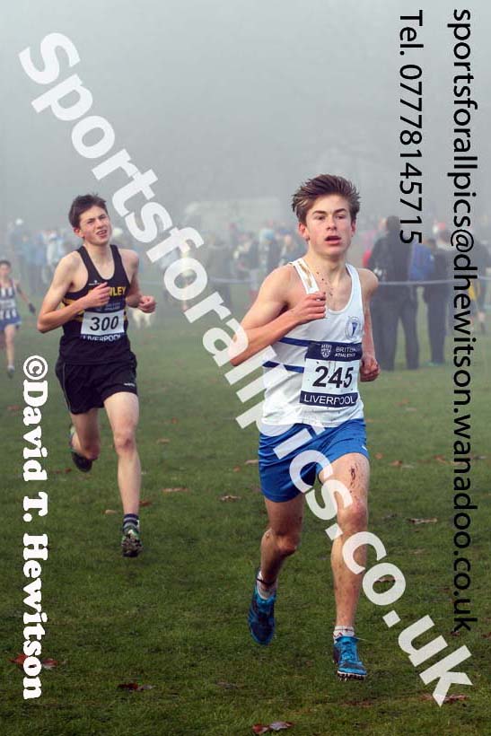 Boys under-15s, European Cross Country Trials, Sefton Park, Liverpool. Photo: David T. Hewitson/Sports for All Pics